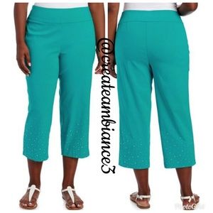 Embellished Bling Crop Pants